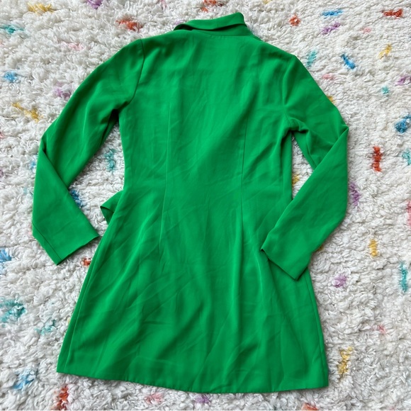 Superdown x Revolve Kelly Green Blazer Wrap Dress - Picture 3 of 8